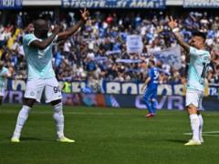 Inter won a crushing victory and interrupted a long losing streak in Serie A