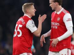 Zinchenko plays the first half of the key match against Manchester City