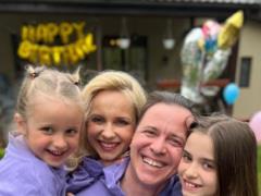 Lilia Rebrik tenderly addressed her daughter on her 5th birthday and admired the cheerful family shots