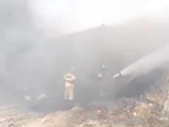 In the Stavropol Territory of the Russian Federation, a large-scale fire: barrels caught fire near one of the factories