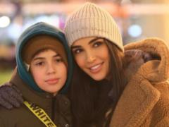 Santa Dimopoulos showed up with his handsome son from Andrey Dzhedzhula