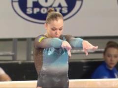 The father of the titled Ukrainian gymnast died in the war with Russia