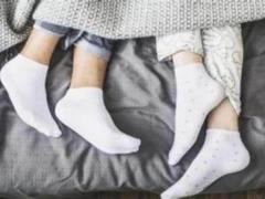 If you go to bed in socks, the same bacteria gets on the sheets as in the feces