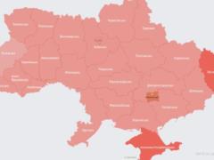 По всей Украине объявлена масштабная воздушная тревога