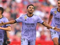 Rodrigo won a double for Real Madrid over Sevilla