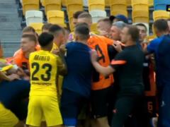 In the end of the match Shakhtar — Dnipro-1 there was a mass fight of gravity