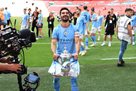 Gundogan having taken a solid proposition from Saudi Arabia