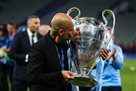 Guardiola is the first coach who won two European trebles