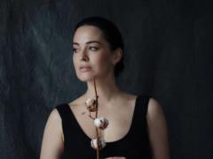 Dasha Astafieva in a feminine way enchanted with a photo shoot with cotton