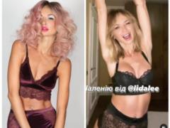 Irina Soponaru in lace lingerie danced on camera: the artist was suspected of breast plastic surgery