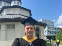 42-year-old Serhiy Prytula received a master s degree and laughed at his son s reaction to his graduation
