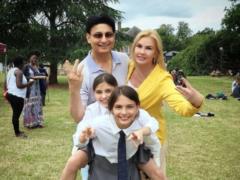 Happy Kamaliya had a fun hour with excholov Mohammad Zahoor and donations near London