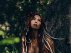 Bold Megan Fox showed naked buttocks and nipples against the backdrop of nature