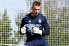 Lunin after drinking at the Real Madrid warehouse on a pre-season tour in the USA