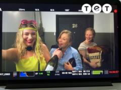 Darya Petrozhytska and Anna Koshmal showed footage from the new Ukrainian TV series  