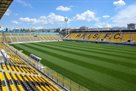 Fans of Aris hung a banner with imaginative words against the heroes of Azov at the match against Dynamo