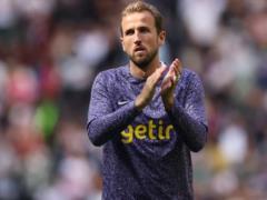 Kane posting a farewell message to Tottenham fans