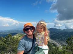 Alexander Krivoshapko admired the photo with his daughter-copy of himself and showed how they spend time together