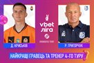 Криськів і Григорчук — найкращі гравець і тренер 4-го туру УПЛ