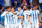 Real Sociedad at the scoring match win over Granada