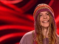 The aspiring singer conquered with an unusual voice and made the coaches turn around from the first second