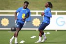Saka, Colville and Wilson turned to the England side before the match with Ukraine