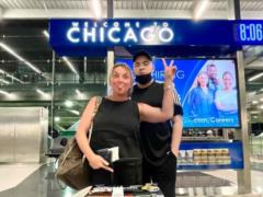 Andrei Danilko showed how he had fun with Verka Serduchka’s “mother” at the Chicago airport
