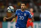 Zaccani trained individually before the match against Ukraine
