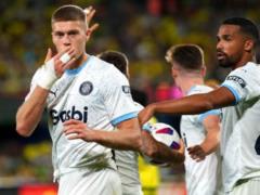 Dobvik s goal helped Girona win Volov s victory over Villarreal and top the La Liga table