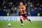 Sikan scoring his debut goal in European competition