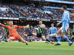 Manchester City - Brighton 2:1 Video of goals and review of the Premier League match