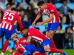 Grezmann s hat-trick helped Atletico defeat Celta Vigo