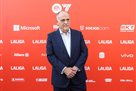 Tebas Pishov at the headquarters of the President of La Liga
