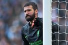 Alisson turned to train with Liverpool