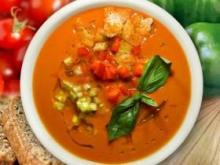 Холодный томатный суп с чесноком: свежий вкус и легкость испанской кухни