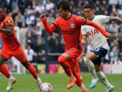 Brighton - Tottenham. Previously