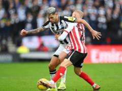 English Cup: Newcastle beat Sunderland from Rusin, Leicester beat Millwall and other matches