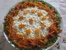 Звездное наслаждение: салат с курицей и шампиньонами