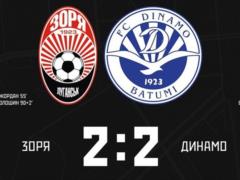 Зоря — Динамо Батумі 2:2 Відео голів та огляд товариського матчу