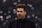 Simeone played his 100th match with Liza champions as a coach
