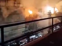 Очередной масштабный пожар на предприятии РФ после характерных звуков в воздухе