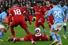 Commentator for the match Liverpool - Manchester City: The VAR referees thought that Doku was fighting for the ball in the  