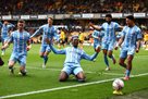 Coventry compensated for the hour by sensationally beating Wolverhampton and making it to the FA Cup semi-finals