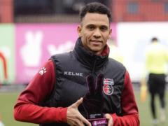 Iago turning to the starting warehouse of Veres for the match against Chornomorets