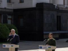 Війна, день 796. Генсек НАТО Столтенберг прибув до Києва з неоголошеним візитом
