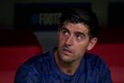 Lunin gave up his place at the start of the match against Cadiz for Courtois