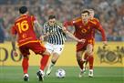 Roma and Juventus played to a draw