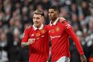 Rashford and Martinez turned to train with the Manchester United team