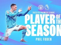 Foden is considered to be the best player in the Premier League for the 2023/24 season