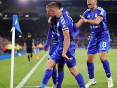 Vardi s goal brought Leicester a draw in the match against Tottenham